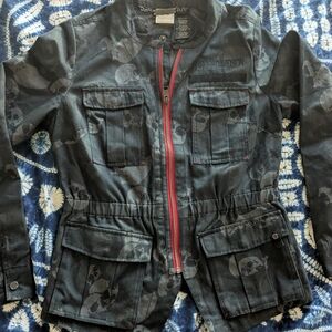 Harley-Davidson Women's Skull Jacquard Twill Jacket Size Medium